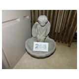 CEMENT CHERUB BIRD BATH CEMENT CHERUB BIRD BATH