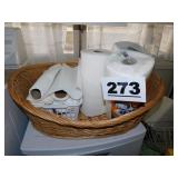 LAUNDRY BASKET & PAPER TOWELS LAUNDRY BASKET & PAPER TOWELS