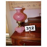 FENTON SWIRL LAMP