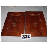 PAIR VICTORIAN CABINET DOORS