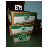 QUAKER STATE BOXES & ITEMS