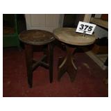 (2) OAK STANDS (2) OAK STANDS