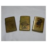 (3) ZIPPO LIGHTERS