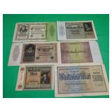 FOREIGN PAPER CURRWNCY-MOSTLY GERMAN FOREIGN PAPER CURRWNCY-MOSTLY GERMAN