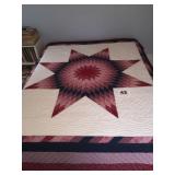 QUILT-STAR OF BETHLEHEM MEASURES 92IN X 108IN.