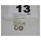 1855, 1858O 1/2 DIMES; 1866, 1869 NICKEL 3 CENT 1855, 1858O 1/2 DIMES; 1866, 1869 NICKEL 3 CENT