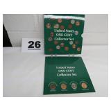 US ONE CENT COLLECTOR SET, 4 PENNIES US ONE CENT COLLECTOR SET, 4 PENNIES
