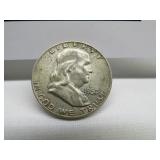 1957 BEN FRANKLIN SILVER HALF