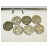 7 JEFFERSON NICKELS 7 JEFFERSON NICKELS