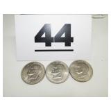 3 - 1971 EISENHOWER DOLLARS 3 - 1971 EISENHOWER DOLLARS