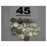 51 ROOSEVELT SILVER DIMES 51 ROOSEVELT SILVER DIMES
