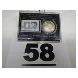 1964 KENNEDY SILVER HALF & MEMORIAL POSTAGE STAMP 1964 KENNEDY SILVER HALF & MEMORIAL POSTAGE STAMP