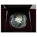 THOMAS JEFFERSON 250TH ANNIVERSARY SILVER DOLLAR THOMAS JEFFERSON 250TH ANNIVERSARY SILVER DOLLAR