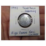 1941 THIRD REICH GERMANY NAZI COIN