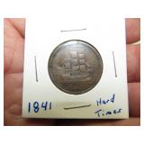 1841 SHIPS COLONIES COMMERCE, HARD TIMES COIN