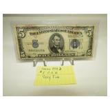 1934D $5, VERY FINE 1934D $5, VERY FINE