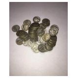 1 ROLL OF (50) MERCURY DIMES