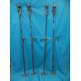 SET OF 4 WROUGHT IRON CANDLE HOLDERS