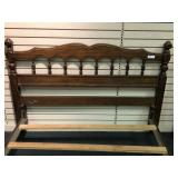 Modern Maple Finish Full Size Bed - no mattress or