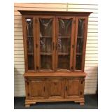 Maple China Cabinet - 48"w x 16.25"d x 71"h,