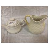 2 Items - Water Pitcher & Ceramic Tea Pot 2 Items - Water Pitcher & Ceramic Tea Pot