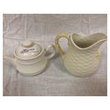 2 Items - Water Pitcher & Ceramic Tea Pot