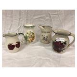 4 Ceramic Pitchers 4 Ceramic Pitchers