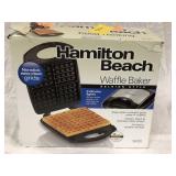 Hamilton Beach Waffle Baker, open box, works