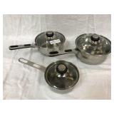 3 Piece Oneida Cookware with Lids