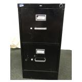 2 Drawer Metal Filing Cabinet, 15"w x 25"d x 29"h