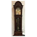 Modern Grandfather Clock in cherry finish