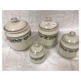 4 Piece Cannister Set, "Abundance" by Corelle 4 Piece Cannister Set, "Abundance" by Corelle