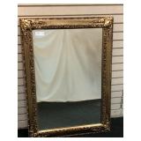Modern Decorator Mirror in Gilded Frame, Modern Decorator Mirror in Gilded Frame,