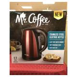 Mr. Coffee Stainless Steel Electric Kettle,