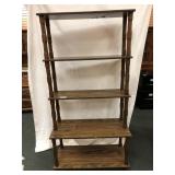 4 Shelf Curio, 32"w x 14.25"d x 62.25"h