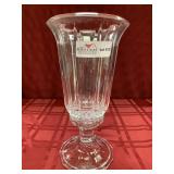 2 Piece Crystal Pattern Glass Candle Stick