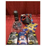 7 Piece - Spiderman Mask, 3 Spinners (2 Batman &