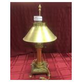 Brass desk lamp