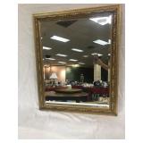 Decorator Mirror in Gilded Frame, 26"w x 32"h