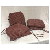 5 Chair Cushions in Matching Fabric,