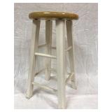 Wooden Stool, top needs refinishing Wooden Stool, top needs refinishing