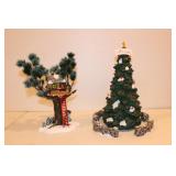 Dept 56 - Snow Village - 2 Pieces - Town Tree and