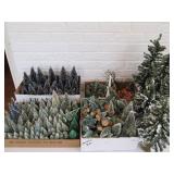 4 Flat Boxes of Miscellaneous Trees with bases &