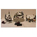 Tomas Kinkade 4 Pieces:  Hawthoren Village