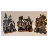 Lemax 3 pieces: Caddington Village Porcelain