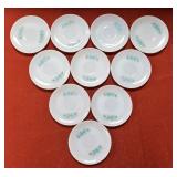 10 Fire King Oven Ware Saucers