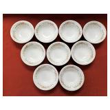 9 Noritake China Versatone Bowls "Verse" Japan