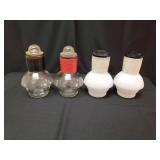 4 Vintage McKee Glasbake Hottle Beverage Carafes