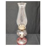 Oil Lamp with Chimney - Unmarked