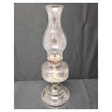 Glass Oil Lamp with Chimney - Unmarked
